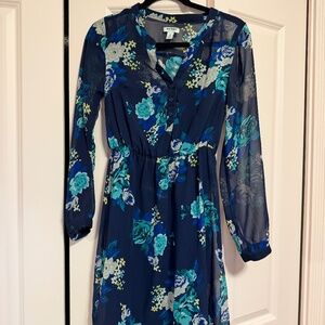 Sheer dress with slip